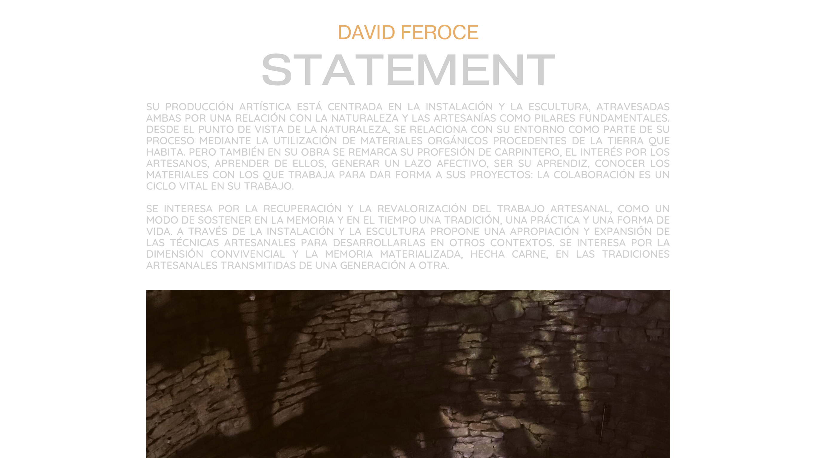 Statement David Feroce